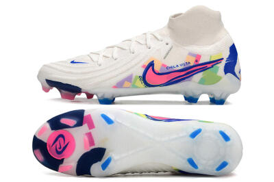 Nike Phantom Luna Elite FG High-Tops Football Boots - White/Rainbow