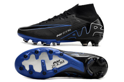 Nike Air Zoom Mercurial Superfly 9 Elite AG High-Tops Football Boots - Black/Blue/White