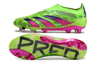 Adidas Predator Accuracy+ FG Low-Tops Football Boots - Green/Purple/Yellow