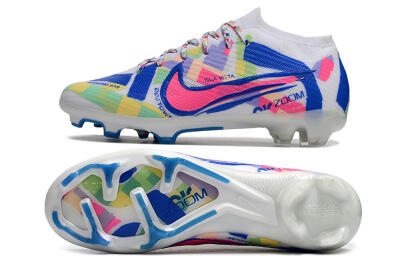 Nike Air Zoom Mercurial Vapor 15 Elite FG Low-Tops Football Boots - White/Rainbow