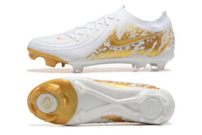 Nike Phantom Luna Elite NU FG Low-Tops Football Boots - White/Gold