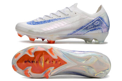 Nike Air Zoom Mercurial Vapor 16 Elite FG Low-Tops Football Boots - White/Silver/Blue/Orange