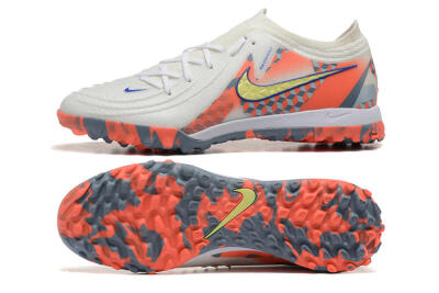 Nike Phantom GX 2 Elite TF Low-Tops Football Shoes - White/Blue/Yellow/Orange