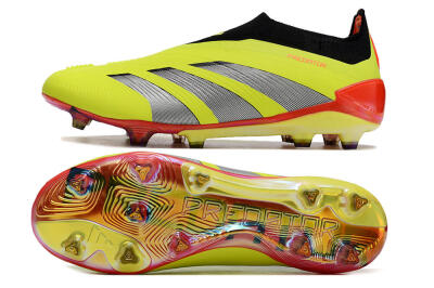 Adidas Predator Accuracy+ Laceless FG Low-Tops Football Boots - Yellow/Black/Grey