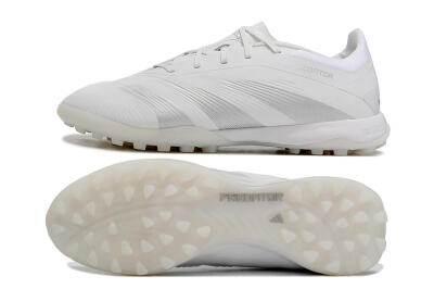 Adidas Predator 24 Elite TF Low-Tops Football Shoes - White/Silver/Beige