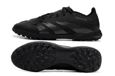 Adidas Predator 24 Elite TF Low-Tops Football Shoes - Black/Silver/Black