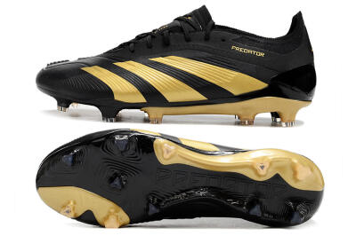 Adidas Predator 24 Elite FG Low-Tops Football Boots - Black/Gold