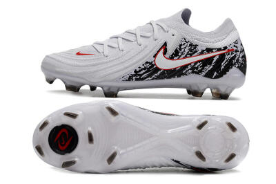 Nike Phantom Luna Elite NU FG Low-Tops Football Boots - White/Red/Black