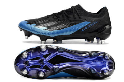 Adidas X Crazyfast.1 SG Low-Tops Football Boots - Silver/Blue/Black/Gold