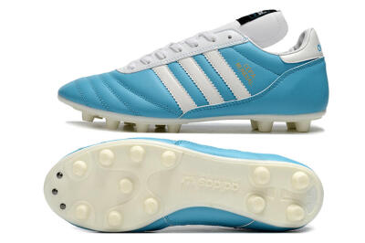 Adidas Copa Mundial FG Low-Tops Football Boots - Blue/White/Gold