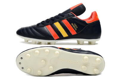 Adidas Copa Mundial FG Low-Tops Football Boots - Black/Red/Yellow
