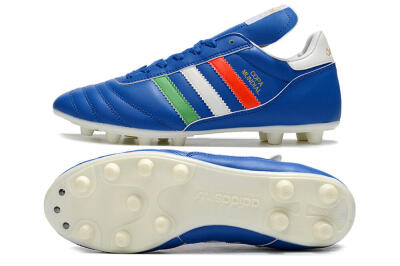 Adidas Copa Mundial FG Low-Tops Football Boots - Blue/Green/White/Red