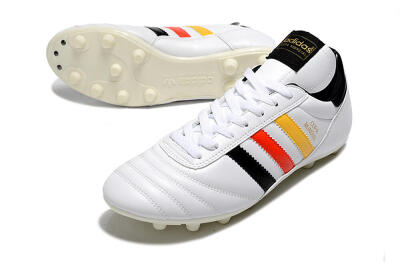 Adidas Copa Mundial FG Low-Tops Football Boots - White/Black/Red/Yellow