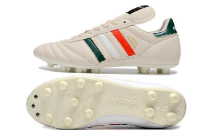 Adidas Copa Mundial FG Low-Tops Football Boots - Beige/Green/White/Red
