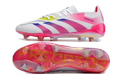 Adidas Predator Accuracy Elite FG Low-Tops Football Boots - White/Pink/Purple