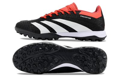 Adidas Predator 24 Elite TF Low-Tops Football Shoes - Black/White/Red