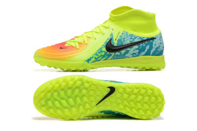 Nike Phantom GX 2 Luna Elite TF High-Tops Football Shoes - Yellow/Blue/Black