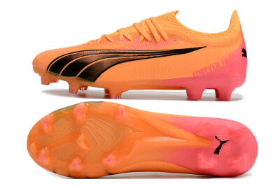 Puma Ultra Ultimate FG Low-Tops Football Boots - Orange/Black