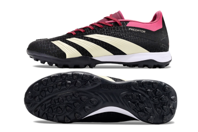 Adidas Predator 24 Elite TF Low-Tops Football Boots - Black/Beige/Pink