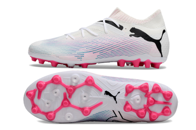 Puma Future Ultimate MG Low-Tops Football Boots - White/Black/Pink