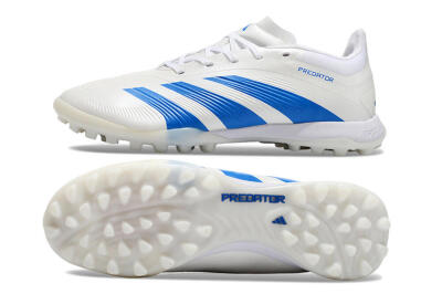 Adidas Predator 24 Elite TF Low-Tops Football Shoes - Beige/White/Blue