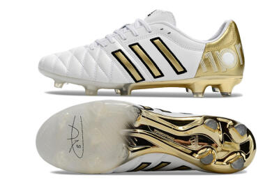Adidas AdiPure 11Pro X PD25 Trx FG Low-Tops Football Boots - White/Gold/Black