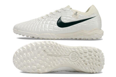Nike Tiempo Legend 10 Pro TF Low-Tops Football Shoes - White/Green