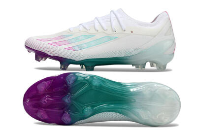 Adidas X23 crazyfast.1 Messi FG Low-Tops Football Boots - White/Pink/Green