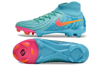 Nike Phantom Luna Elite FG High-Tops Football Boots - Jade/Blue/Orange