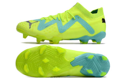 Puma Future Ultimate FG Low-Tops Football Boots - Green/Blue/Black
