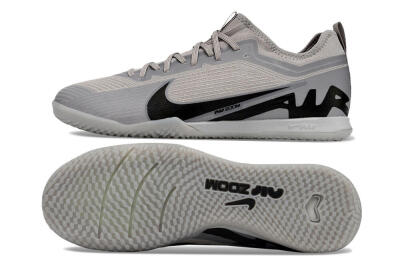 Nike Air Zoom Mercurial Vapor 15 Pro IC Low-Tops Football Shoes - Grey/Black