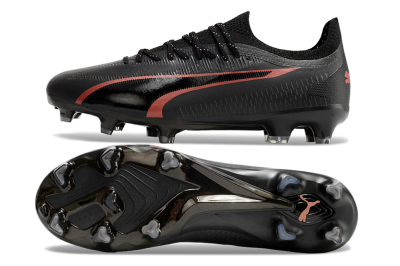 Puma Ultra Ultimate FG Low-Tops Football Boots - Black/Red