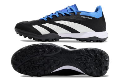 Adidas Predator 24 Elite TF Low-Tops Football Shoes - Black/White/Blue