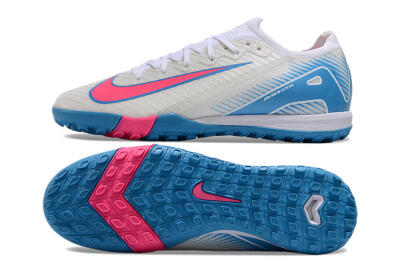 Nike Air Zoom Mercurial Vapor 16 Elite TF Low-Tops Football Shoes - White/Pink/Blue