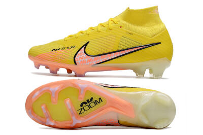 Nike Air Zoom Mercurial Superfly 9 Elite FG High-Tops Football Boots - Yellow/Pink