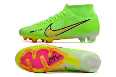 Nike Air Zoom Mercurial Superfly 9 Elite FG High-Tops Football Boots - Green/Yellow/Black