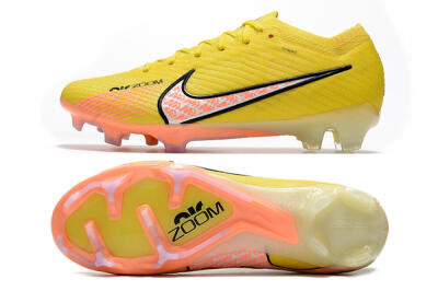 Nike Air Zoom Mercurial Vapor 15 Elite FG Low-Tops Football Boots - Yellow/Pink
