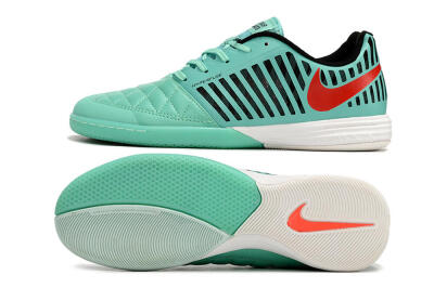 Nike Lunar Gato 2 IC Low-Tops Football Shoes - Jade/Black/Red