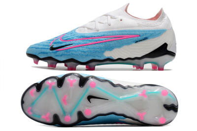 Nike Phantom GX Elite FG Low-Tops Football Boots - Blue/White/Pink