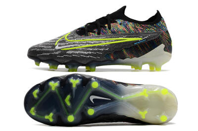 Nike Phantom GX Elite FG Low-Tops Football Boots - Grey/Rainbow