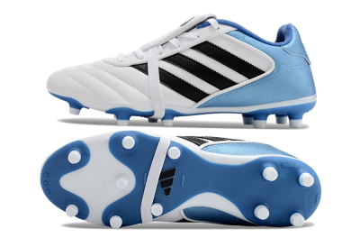 Adidas Copa Gloro 2024 FG Low-Tops Football Boots - White/Black/Blue