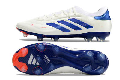 Adidas Copa Pure 2+ FG Low-Tops Football Boots - White/Blue/Red