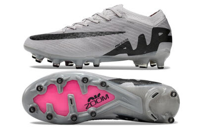 Nike Air Zoom Mercurial Vapor 15 Elite AG Low-Tops Football Boots - Grey/Black/Pink