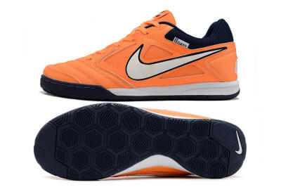 Supre x Nike SB Gato IC Low-Tops Football Shoes - Orange/White/Blue