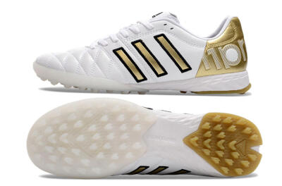 Adidas AdiPure Limited Edition 11PRO TK TF Low-Tops Football Shoes - White/Yellow/Gold