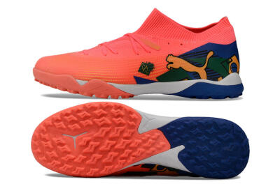 Puma Future Ultimate TF Low-Tops Football Shoes - Red/Yellow/Blue/Green