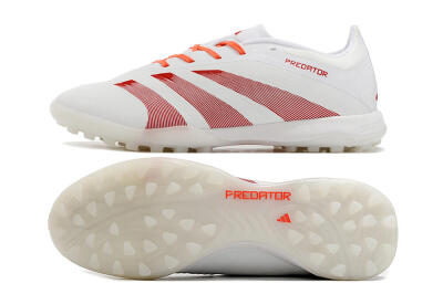 Adidas Predator 24 Elite TF Low-Tops Football Shoes - White/Red
