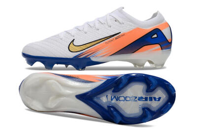 Nike Air Zoom Mercurial Vapor 16 Elite FG Low-Tops Football Boots - White/Yellow/Orange/Blue