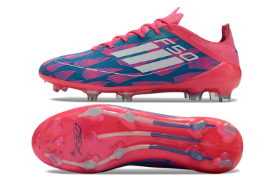 Adidas F50 Elite FG Low-Tops Football Boots - Pink/Blue/White