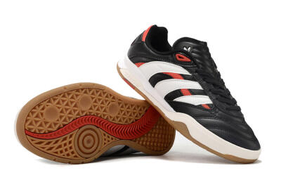 Adidas Predator Mundial IC Low-Tops Football Shoes - Black/White/Red